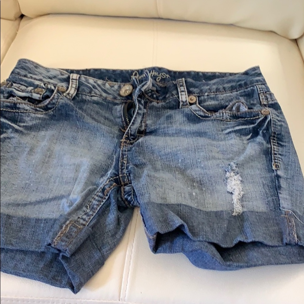 jean shorts- longer then average